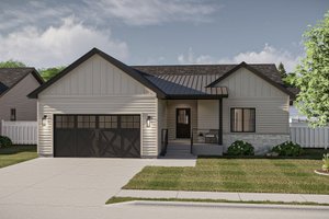 Farmhouse Exterior - Front Elevation Plan #455-593