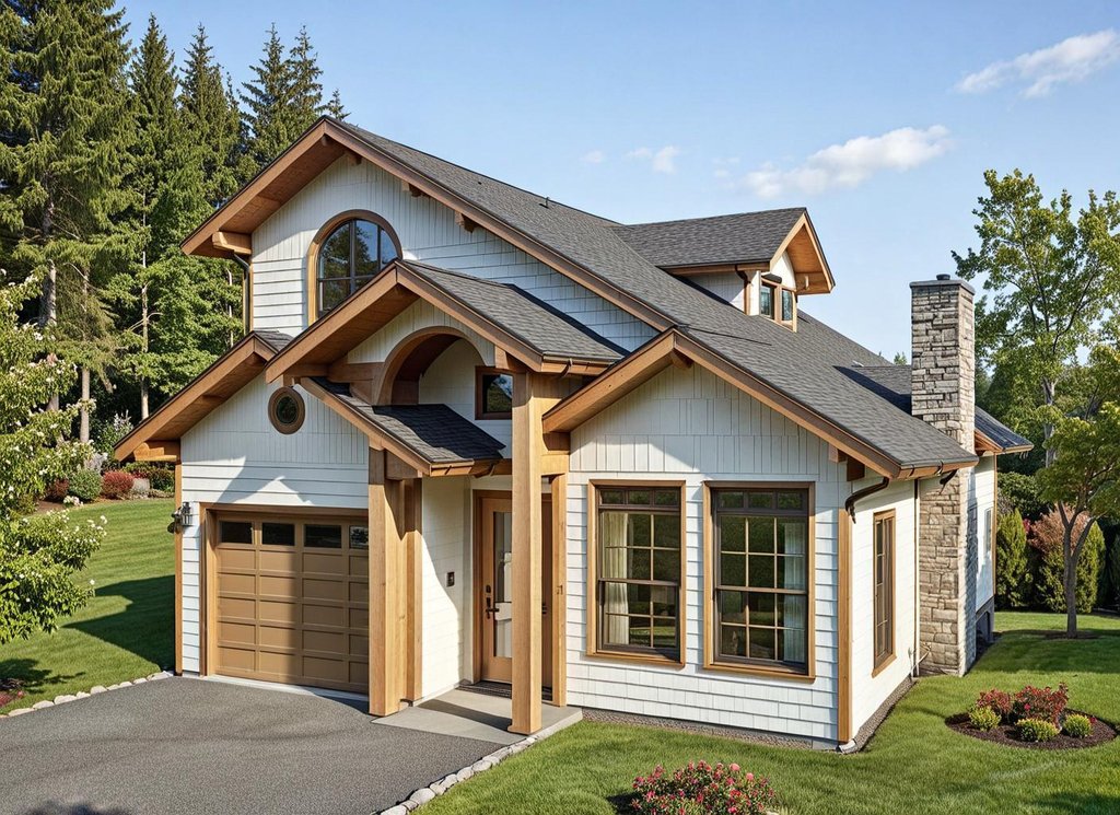 Exterior - Front Elevation 2 for Traditional House Plan #117-188 - 3 bed, 2 bath