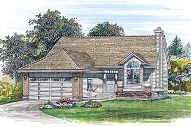 Traditional Style House Plan - 3 Beds 1 Baths 1000 Sq/Ft Plan #47-225
