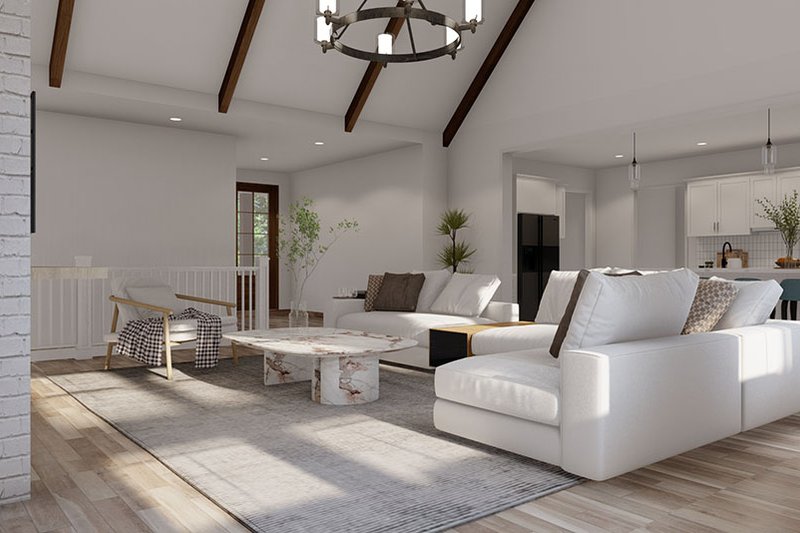 House Plan Design - Interior - Family Room 1 for Farmhouse House Plan #923-281 - 4 bed, 3.5 bath