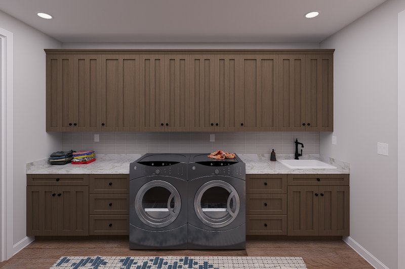 Dream House Plan - Interior - Laundry for Traditional House Plan #1060-344 - 4 bed, 2.5 bath