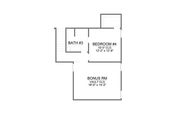 Floor Plan - Upper Floor for Traditional House Plan #1098-14 - 4 bed, 3.5 bath