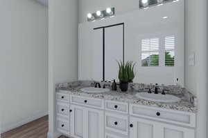 Interior - Master Bathroom 2 for Cottage House Plan #1060-64 - 2 bed, 2 bath