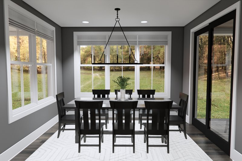 Home Plan - Interior - Dining Room for Farmhouse House Plan #51-1234 - 2 bed, 2.5 bath
