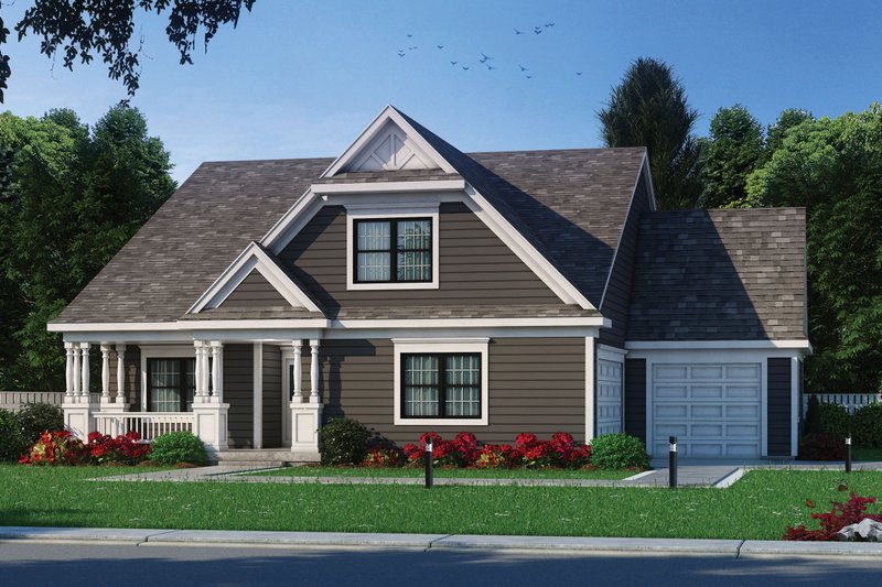Home Plan - Craftsman Exterior - Front Elevation Plan #20-2459