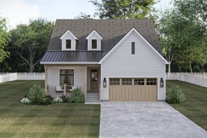 Architectural House Design - Exterior - Front Elevation for Farmhouse House Plan #455-772 - 3 bed, 2.5 bath