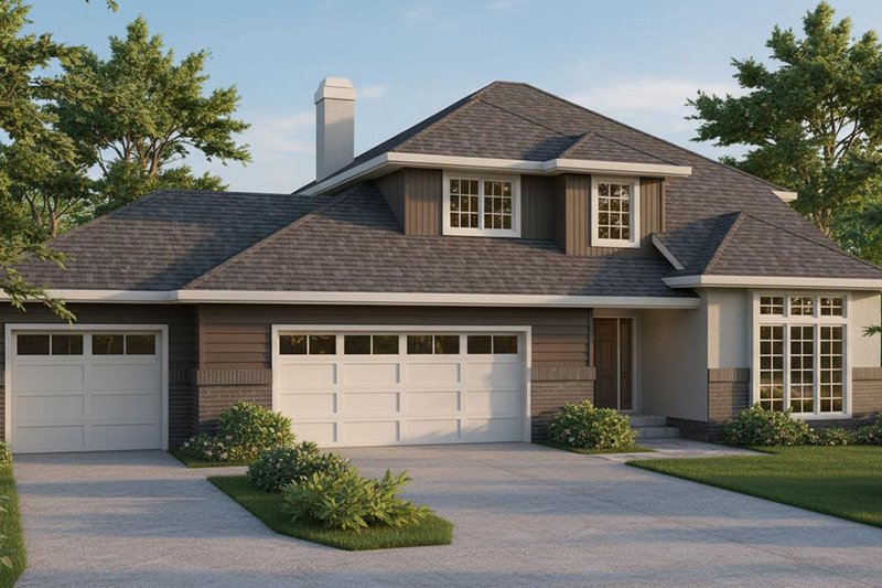 Home Plan - Traditional Exterior - Front Elevation Plan #91-201