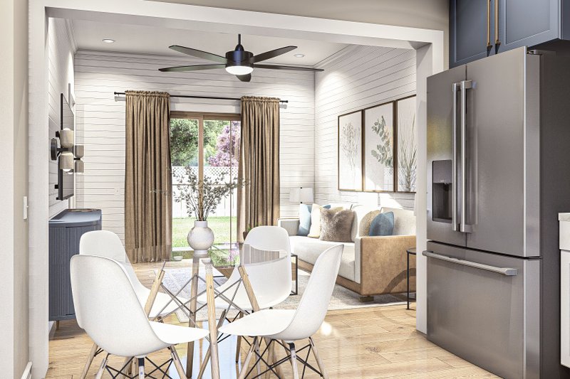 Dream House Plan - Interior - Family Room for Modern House Plan #455-446 - 1 bed, 1 bath