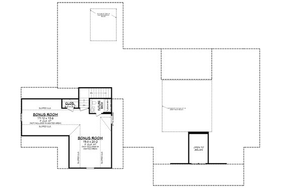 Floor Plan - Other Floor for Farmhouse House Plan #430-205 - 4 bed, 3.5 bath