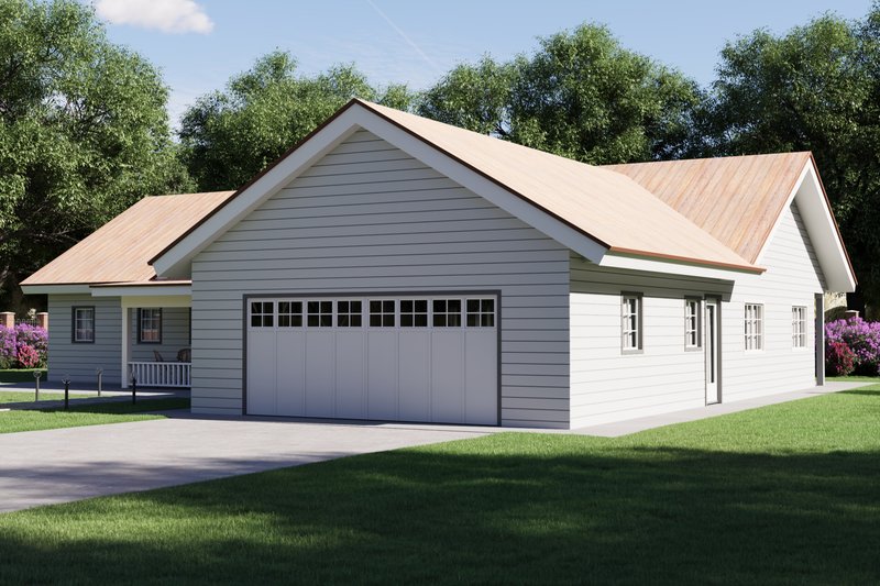 House Blueprint - Exterior - Front Elevation 4 for Farmhouse House Plan #1106-181 - 3 bed, 2.5 bath