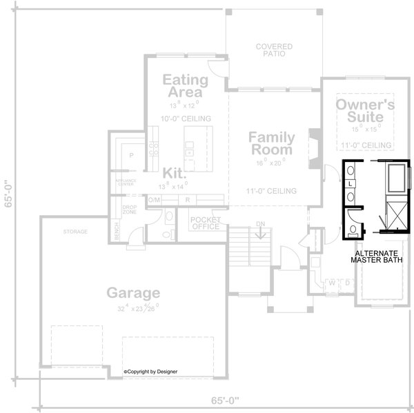 Home Plan - Contemporary Floor Plan - Other Floor Plan #20-2524
