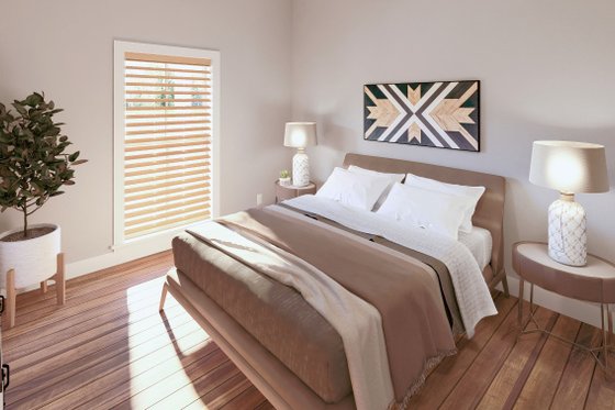 Interior - Bedroom 1 for Barndominium House Plan #44-291 - 3 bed, 2.5 bath