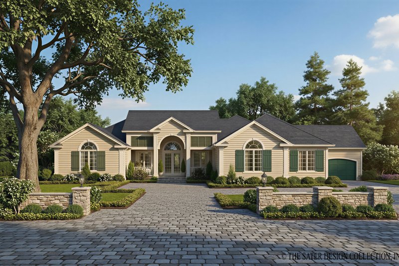 Classical Style House Plan - 4 Beds 3 Baths 2823 Sq/Ft Plan #930-80 Exterior