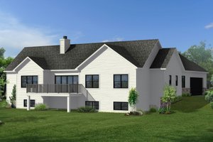Exterior - Front Elevation 3 for Craftsman House Plan #1057-18 - 3 bed, 2.5 bath