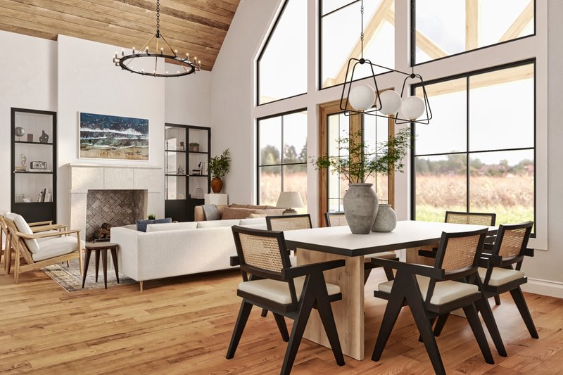 House Design - Interior - Family Room for Farmhouse House Plan #119-472 - 3 bed, 3.5 bath