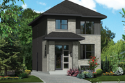 Contemporary Style House Plan - 3 Beds 1 Baths 1369 Sq/Ft Plan #25-4319 