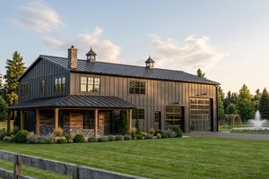 Home Plan - Exterior - Front Elevation for Barndominium House Plan #1064-149 - 3 bed, 2.5 bath