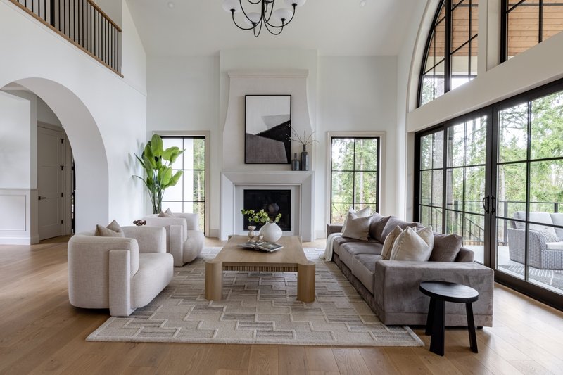 House Blueprint - Interior - Family Room for European House Plan #1114-12 - 6 bed, 4.5 bath
