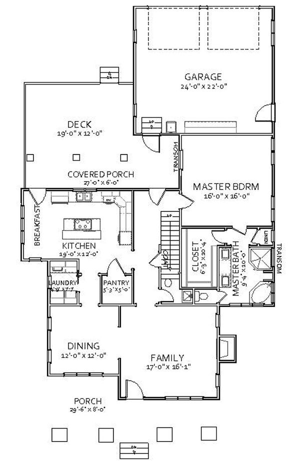 Craftsman Style House Plan - 3 Beds 2.5 Baths 2196 Sq/Ft Plan #898-5 ...