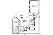 European Style House Plan - 3 Beds 3 Baths 2694 Sq/Ft Plan #84-253 
