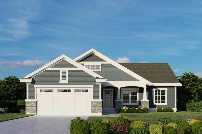 House Design - Exterior - Front Elevation 3 for Craftsman House Plan #112-246 - 4 bed, 2 bath
