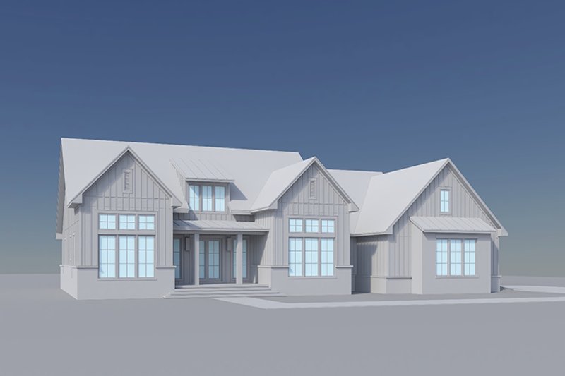 Dream House Plan - Exterior - Front Elevation 13 for Farmhouse House Plan #430-436 - 3 bed, 2 bath