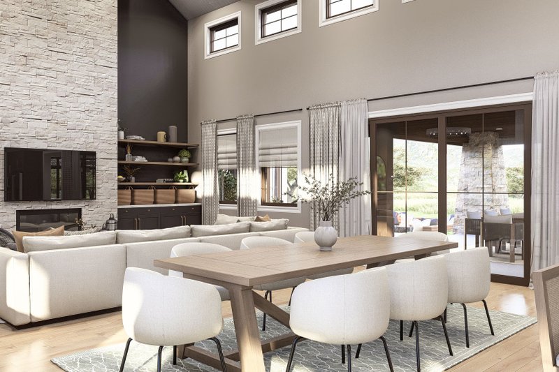 House Blueprint - Interior - Dining Room 2 for Ranch House Plan #455-485 - 3 bed, 2.5 bath