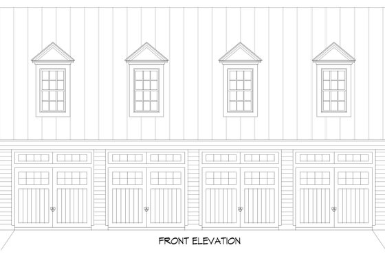 Exterior - Front Elevation 3 for Country House Plan #932-805, 0 bath