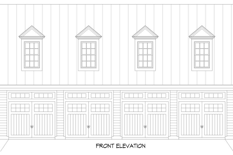 House Blueprint - Exterior - Front Elevation 3 for Country House Plan #932-805, 0 bath