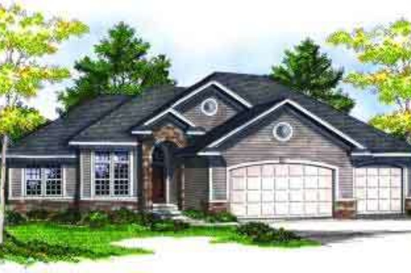 House Design - Ranch Exterior - Front Elevation Plan #70-688