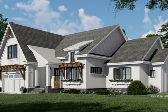 Exterior - Front Elevation 6 for Farmhouse House Plan #51-1569 - 3 bed, 3 bath