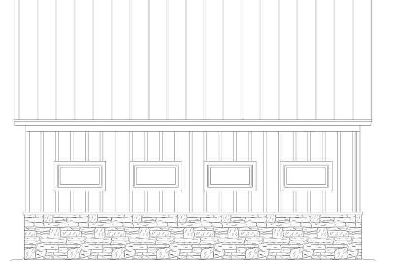 House Plan Design - Exterior - Rear Elevation for Traditional House Plan #932-448, 0 bath