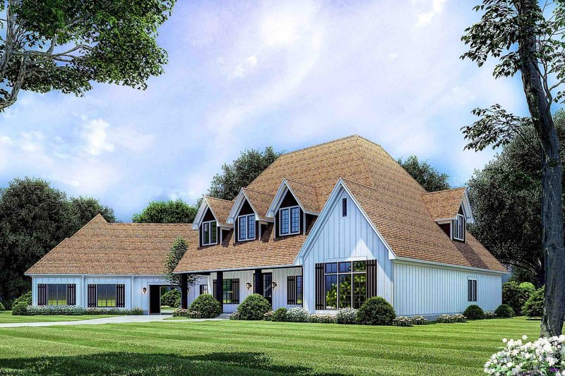 House Blueprint - Exterior - Other Elevation 3 for European House Plan #923-271 - 6 bed, 6 bath