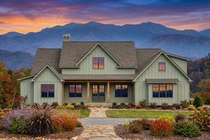 Home Plan - Exterior - Front Elevation for Farmhouse House Plan #1096-214 - 4 bed, 3.5 bath