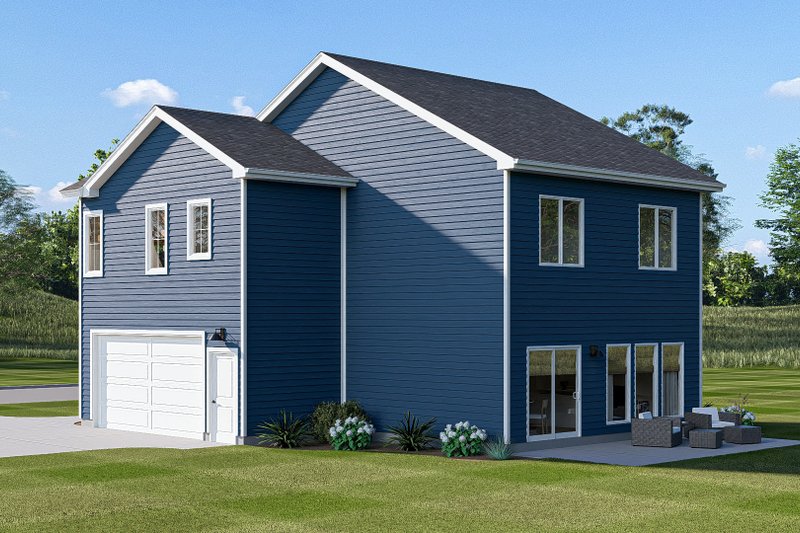 Architectural House Design - Exterior - Other Elevation 1 for Farmhouse House Plan #455-788 - 3 bed, 2.5 bath