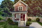 Farmhouse Style House Plan - 2 Beds 1.5 Baths 868 Sq/Ft Plan #79-277 Exterior 