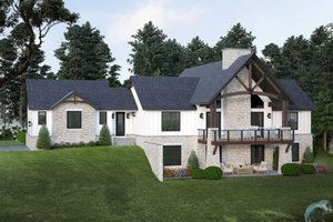 Country Exterior - Front Elevation Plan #932-1304