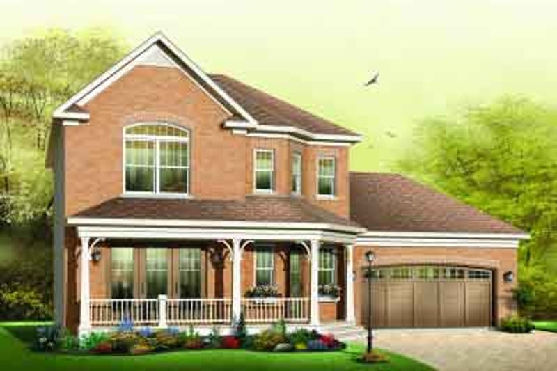 Architectural House Design - Traditional Exterior - Front Elevation Plan #23-594