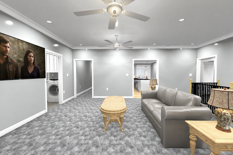 Architectural House Design - Interior - Family Room 1 for Country House Plan #1060-498 - 3 bed, 2 bath