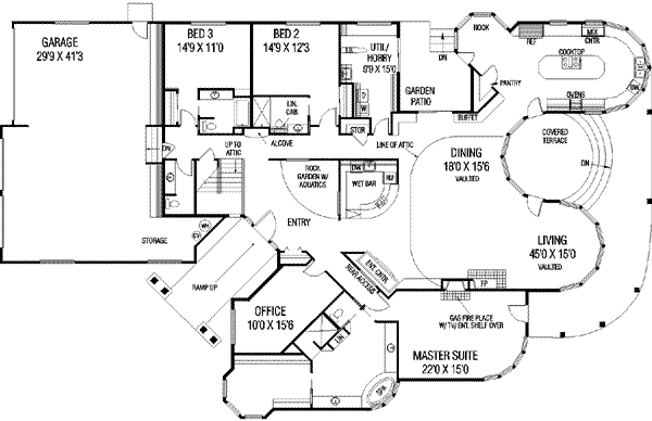 Architectural House Design - Floor Plan - Main Floor Plan #60-482