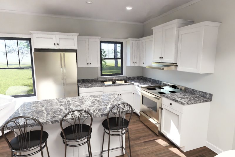 Home Plan - Interior - Kitchen 2 for Modern House Plan #513-2475 - 3 bed, 2 bath