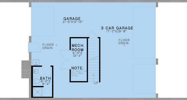 Architectural House Design - Farmhouse Floor Plan - Lower Floor Plan #923-245