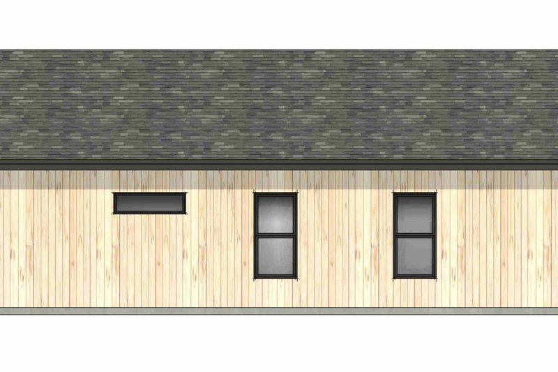 House Blueprint - Exterior - Front Elevation 6 for Modern House Plan #1096-189 - 3 bed, 2 bath
