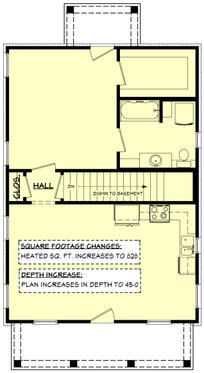 Floor Plan - Other Floor for Farmhouse House Plan #430-257 - 1 bed, 1 bath