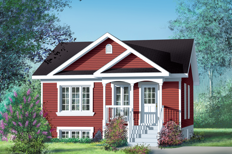 House Blueprint - Cottage Exterior - Front Elevation Plan #25-138