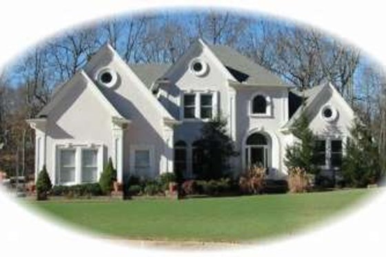 Exterior - Front Elevation for European House Plan #81-1311 - 4 bed, 3.5 bath