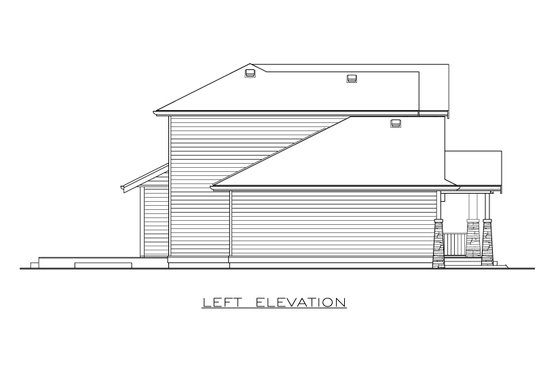 Exterior - Other Elevation 1 for Craftsman House Plan #1100-35 - 3 bed, 2.5 bath