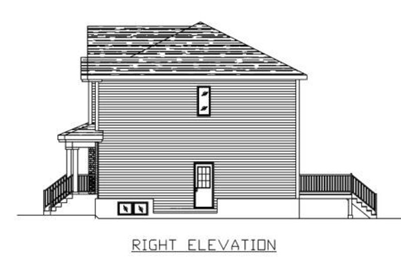 House Design - Exterior - Other Elevation for Traditional House Plan #138-238 - 3 bed, 1.5 bath