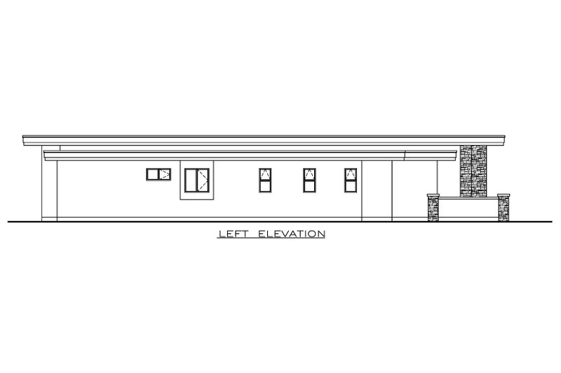 Dream House Plan - Exterior - Other Elevation for Modern House Plan #1100-152 - 3 bed, 2.5 bath