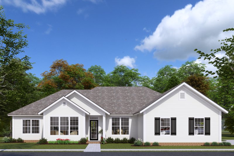 Dream House Plan - Farmhouse Exterior - Front Elevation Plan #513-2230